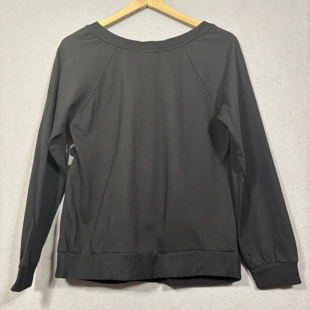 Bongo Mesh Dot Overlay Shirt XL Casual Long Sleeve Streetwear Retro Skater‎ Surf